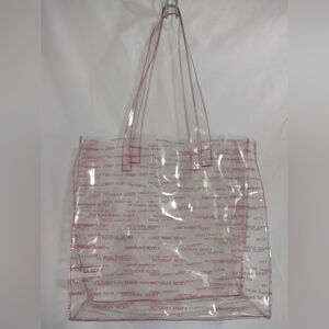 RARE VINTAGE VICTORIA'S SECRET Clear Jelly Shoulder Tote Bag